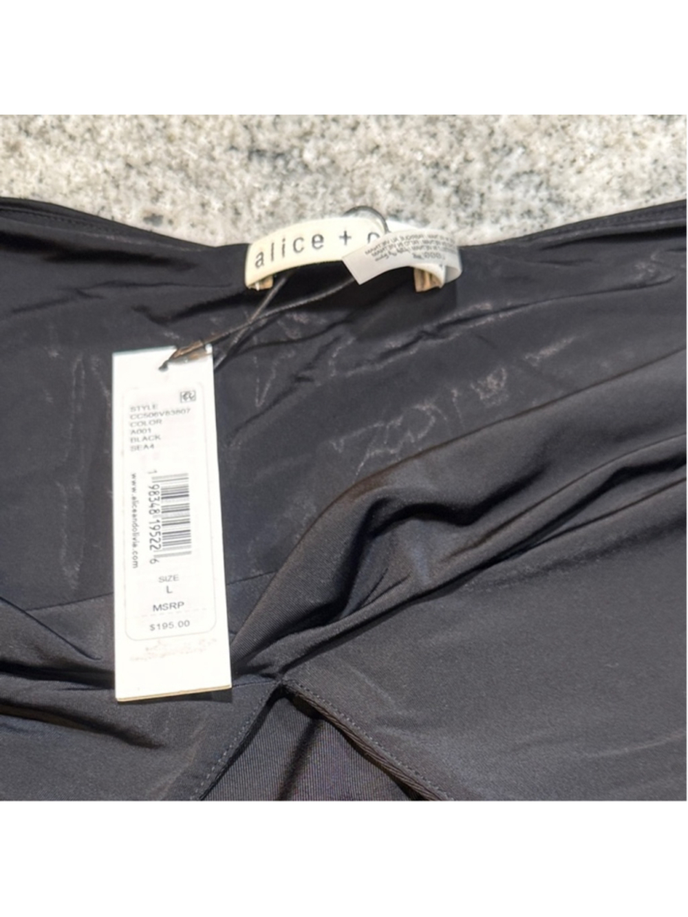 Alice + Olivia Pippa Halter Bodysuit, Black - Picture 10 of 14